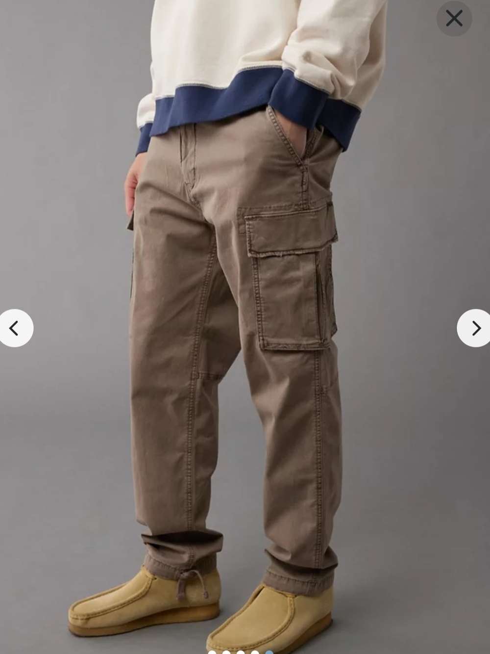American Eagle Flex Lived-in Cargo Utility Pants Straight Leg Sz 30×34